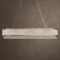 Velara Oval Chandelier, 18-Light Gold K9 Crystal, 47.2" Long