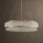 Velara Chandelier, 2-Tier 14-Light Gold K9 Crystal, 32" Dia