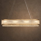 Velara Oval Chandelier, 18-Light Gold K9 Crystal, 47.2" Long