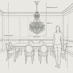 Aurelia Chandelier, 2-Tier 15-Light Brass K9 Crystal, 30" Dia