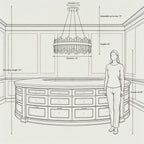 Round 2-Tier K9 Crystal Chandelier 23" — 16-Light Gold Modern Chandelier