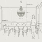 Aurelia Chandelier, 10-Light Brass K9 Crystal, 30" Dia