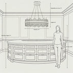 Modern Round K9 Crystal Chandelier 30" — 2-Tier, 24-Light, Black