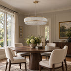 Velara Chandelier, 2-Tier 14-Light Gold K9 Crystal, 32" Dia