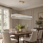 Velara Oval Chandelier, 18-Light Gold K9 Crystal, 47.2" Long