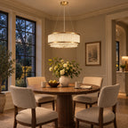Velara Chandelier, 2-Tier 9-Light Gold K9 Crystal, 20" Dia
