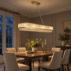 Velara Oval Chandelier, 18-Light Gold K9 Crystal, 47.2" Long